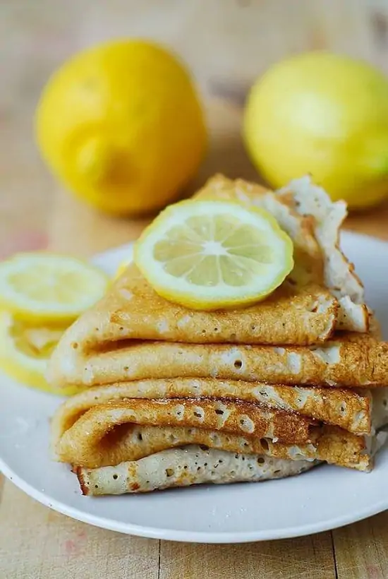 Delicious honey and lemon crepe in Waterloo, ON